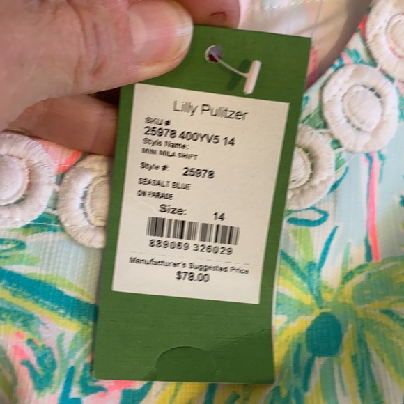 NWT Lilly Pulitzer Mini Mila shift. Size 14. - Picture 4 of 6